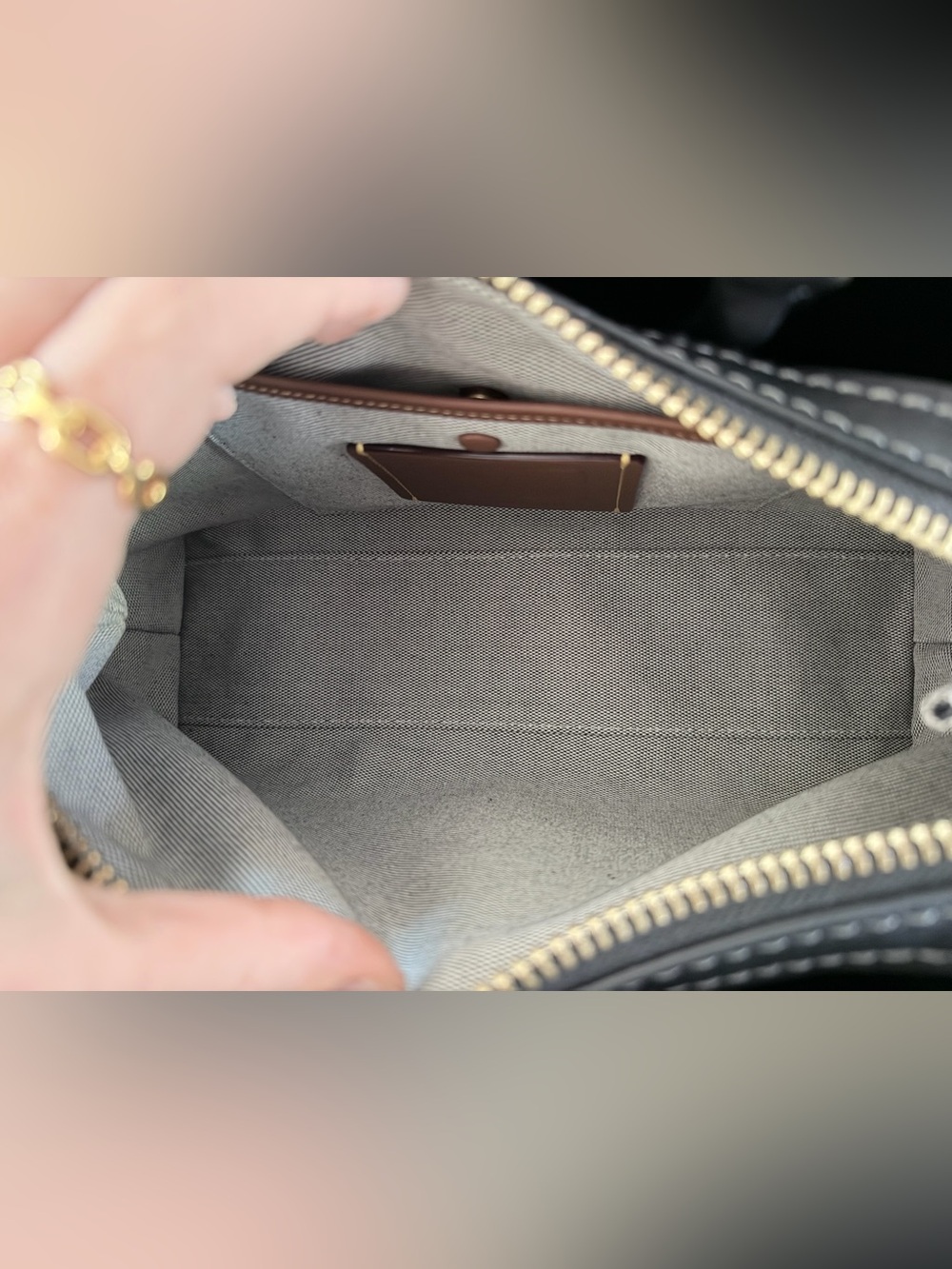 Coach Black Rogue 31 Satchel with Gold-Tone Accents - Picture 3 of 5